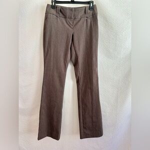 The Limited Exact Stretch Women’s Heathered Brown Straight Leg Pants Size: 4R